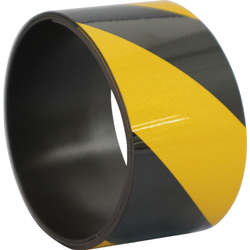 日東エルマテ　反射マグネットシート　５０ｍｍ×１ｍ　イエロー／ブラック＿