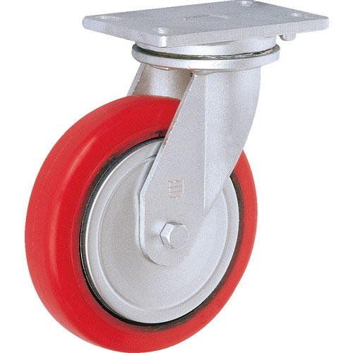 ＴＲＵＳＣＯ　重量キャスター　自在　１００ＭＭ　耐湿ウレタン車輪３２０ＫＧＦ＿