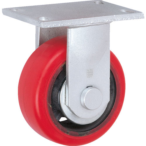 ＴＲＵＳＣＯ　重高荷重用キャスター　固定　１５０ＭＭ　耐湿ウレタン車輪６５０ＫＧＦ＿