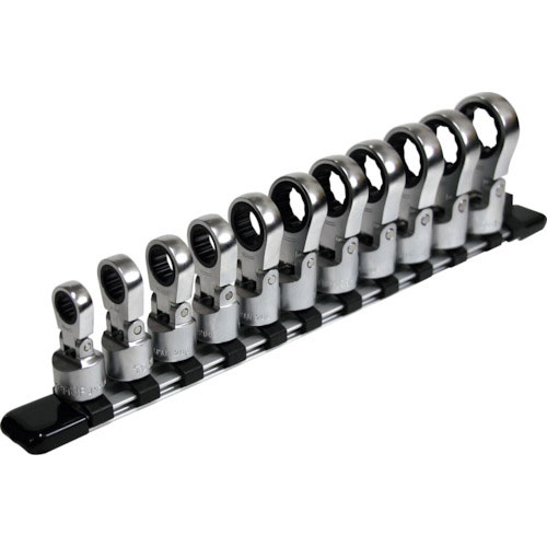 ＴＯＮＥ　フレックスラチェットめがねソケットセット（ホルダー付）　差込角９．５ｍｍ　１１点セット＿