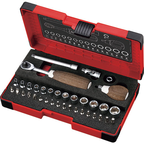 ベッセル　ウッディーソケットレンチセット　ＨＲＷ２００１Ｍ－Ｗ　差込角１／４”＿