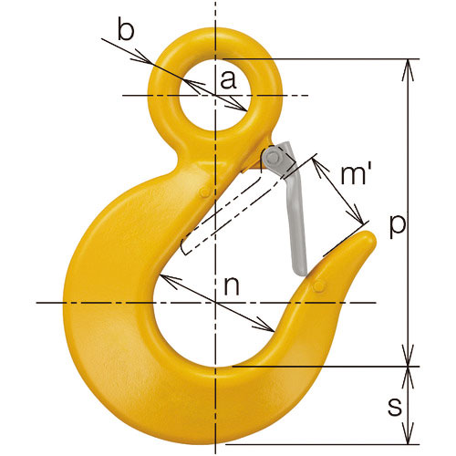 キトー　チェンスリング　カナグ部材（アイタイプ）　スリングフックＨＴＬ　基本使用荷重１．１ｔ＿