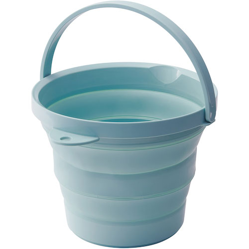 伊勢藤　ソフトバケツ８型　ミントグリーン＿