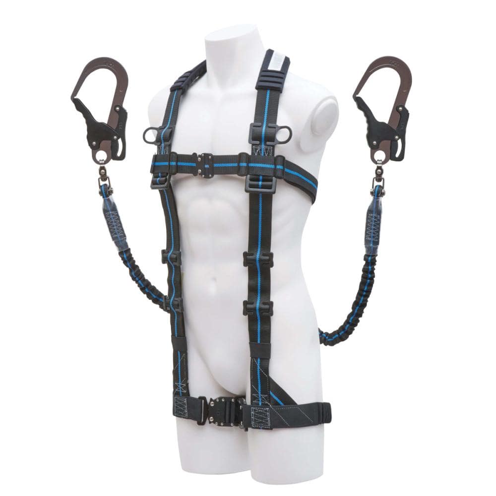 ＫＨ　フルハーネス　じゃばらストレッチ　Ｉ型＋２丁掛けランヤード　セット＿