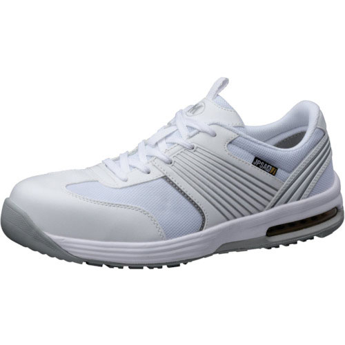 ミドリ安全　静電耐滑ワイド樹脂先芯スニーカー　ホワイト　２５．０ｃｍ　ＩＳＡ－８０１Ｓ＿