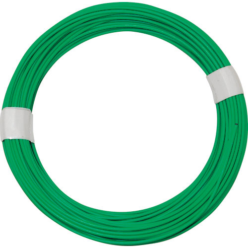 ＷＡＫＩ　カラーワイヤー　緑　番手１４　線径１．９～２．０ｍｍ　長さ２０ｍ＿