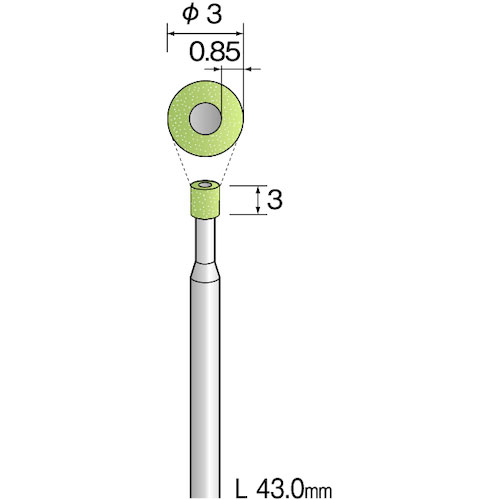 ミニモ　ビトリファイドダイヤモンドバー＃１７０　Φ３＿