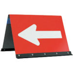 ＡＮＺＥＮ　公団型矢印板　ガルバ公団型矢印板　４５０＊６００　赤／白反射＿