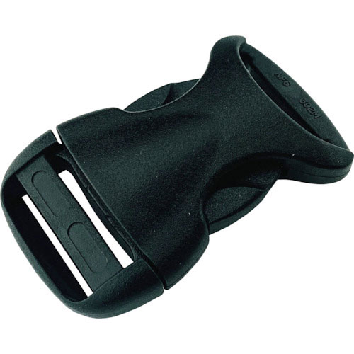 ユタカメイク　平ベルト金具　サイドリリースバックル　流線型　２５ｍｍ幅用　（１個入り）＿