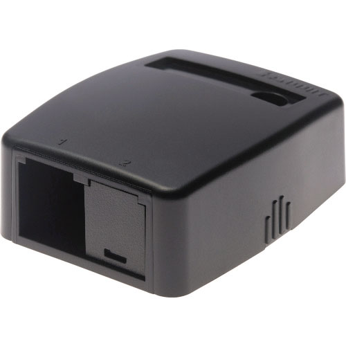 パンドウイット　ローゼットボックス　シャッターなし　２個口（１ローゼット＋１ブランク）　黒　ＪＯＱ１＿