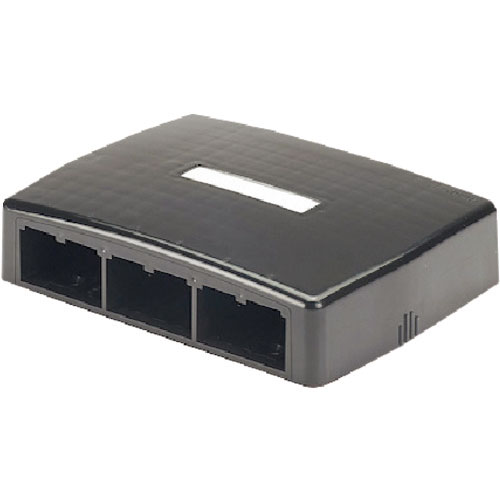 パンドウイット　ローゼットボックス　シャッターなし　６個口　黒　ＪＯＱ６００００ＢＬ＿