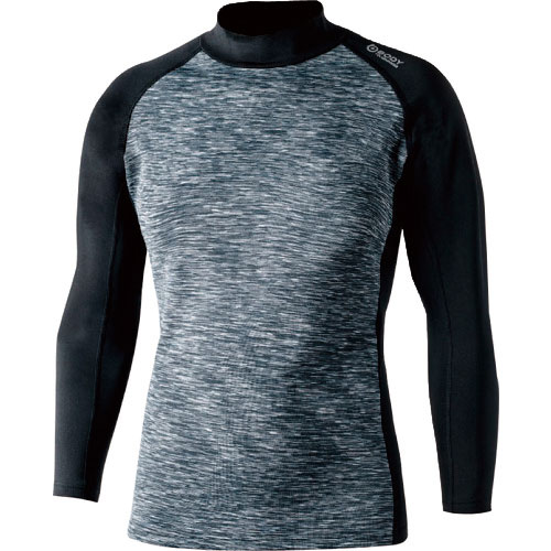 おたふく　ＢＴヒートブースト　ヘビーウェイト　ロングスリーブ　ハイネックシャツ　カモフラ／ブラック　Ｓ＿