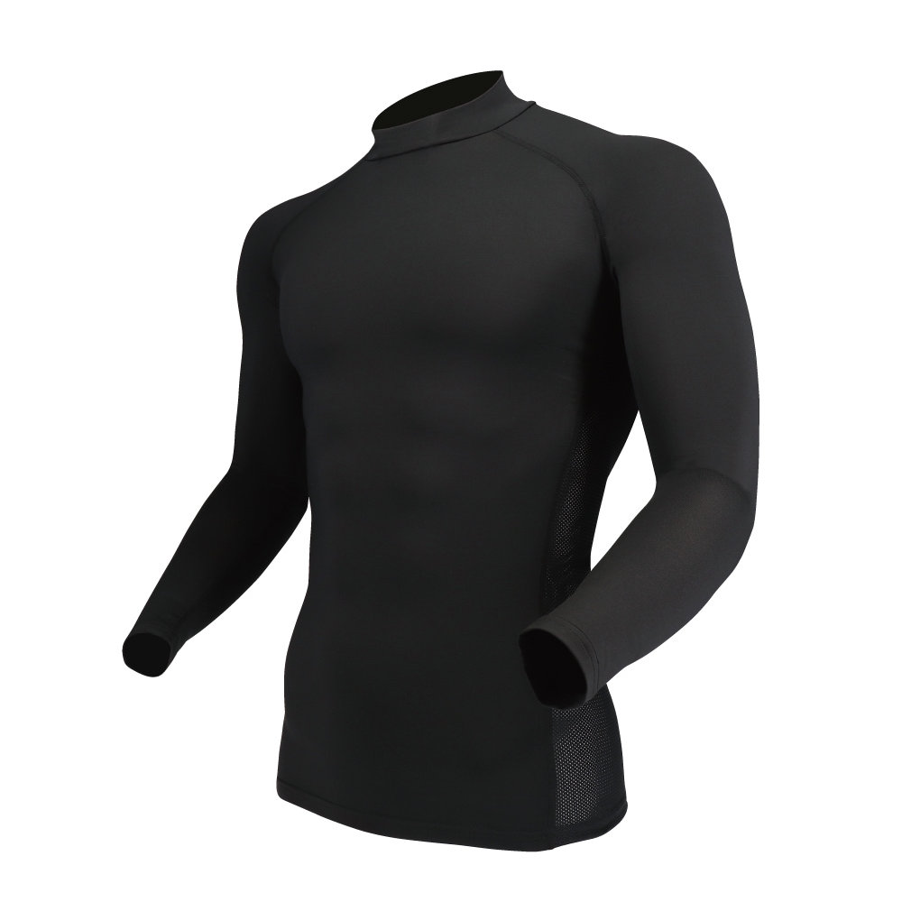 おたふく　ＢＴ冷感・消臭パワーストレッチ　長袖バックハイネックシャツ　Ｍ