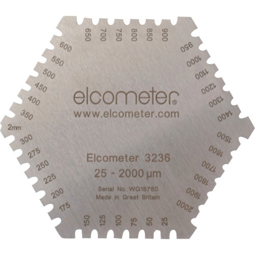 ｅｌｃｏｍｅｔｅｒ　六角形ウェットフィルム膜厚計＿