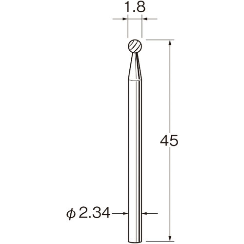 リューター　精密加工用超硬カッターＫ１０１８＿