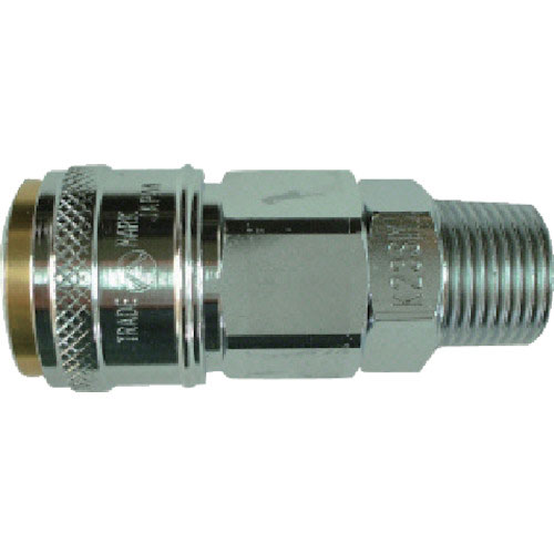 ハッコウ　ワンタッチカップリングソケット　Ｒ３／８オネジ＿