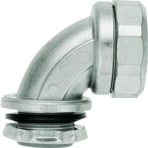 ＳＡＮＫＥＩ　ケイフレックス用　コネクタ　ノックアウト接続用　管用平行おねじ付き　９０°形＿