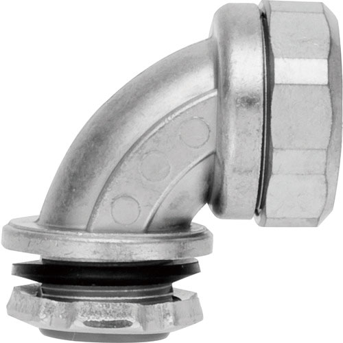 ＳＡＮＫＥＩ　ケイフレックス用　コネクタ　ノックアウト接続用　管用平行おねじ付き　９０°形＿