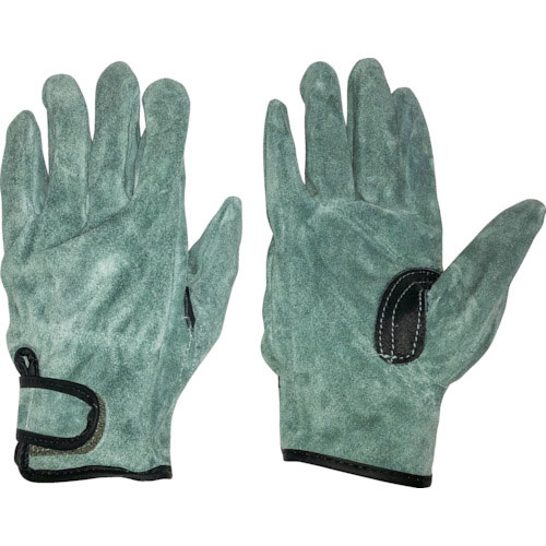 おたふく　オイル床革手袋　我天　マジック止め　銀アテ付き　ＬＬ＿