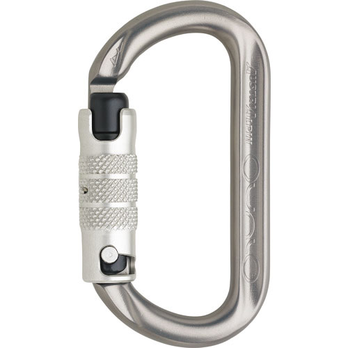 ＡＬＰＩＮ　カラビナ　ＯＶＡＬＯ　３点オートロック　線径１２．５＿