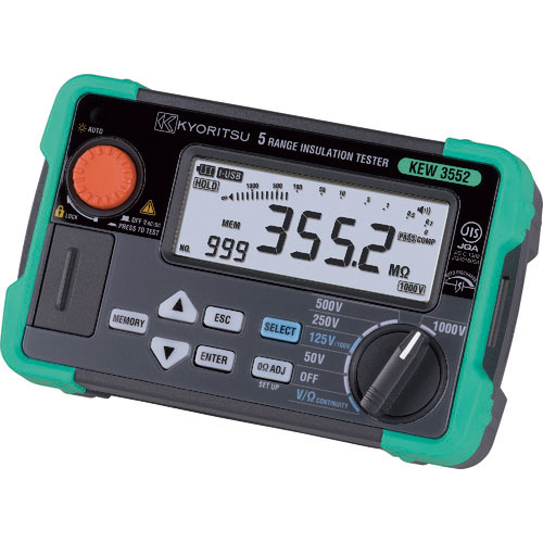 ＫＹＯＲＩＴＳＵ　デジタル絶縁抵抗計（６レンジ）＿