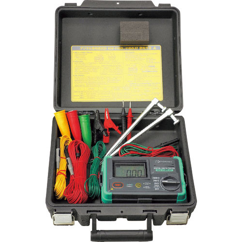 ＫＹＯＲＩＴＳＵ　４１０５ＤＬＢＴ－Ｈ　デジタル接地抵抗計（Ｂｌｕｅｔｏｏｔｈ搭載、ハードケース付）＿