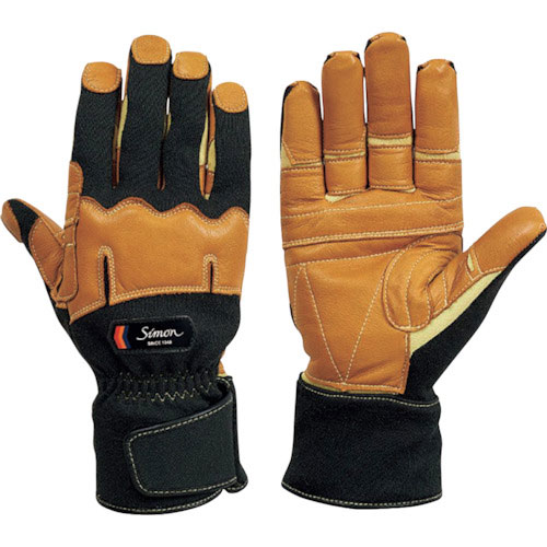 シモン　防火手袋（防水タイプ）　ブラック　ＫＧ－１９０ＢＫ　Ｌ＿