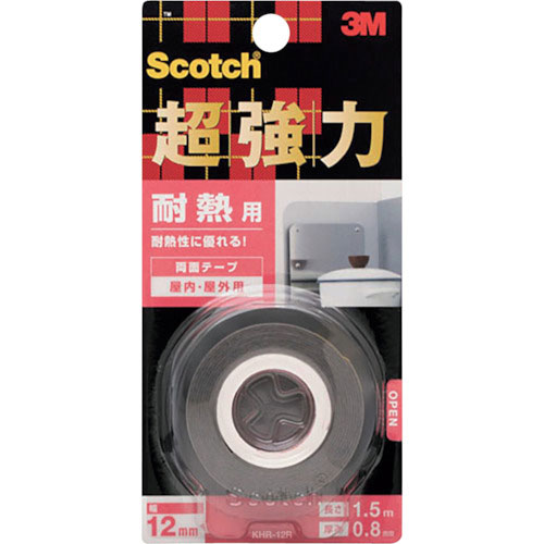 ３Ｍ　スコッチ　超強力両面テープ　耐熱用　１２ｍｍ×１．５ｍ＿