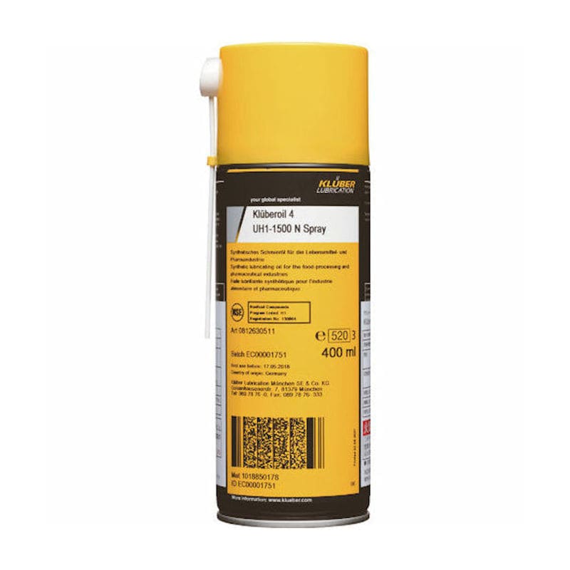 クリューバー　食品機械用潤滑剤　ＮＯＫスプレー　ＫＬＵＢＥＲＯＩＬ４ＵＨ１－１５００ＮＳＰＲＡＹ＿