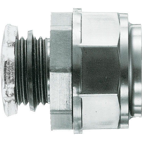 ＳＡＮＫＥＩ　ケイフレックス用　コネクタ　ノックアウト接続用　樹脂性／黒色品　管用平行おねじ付き＿