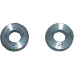 スーパーツール　転造小径加工用ローレット駒　アヤ目（２コ１組）細目　ピッチ：０．６　外径Ａ：１２＿