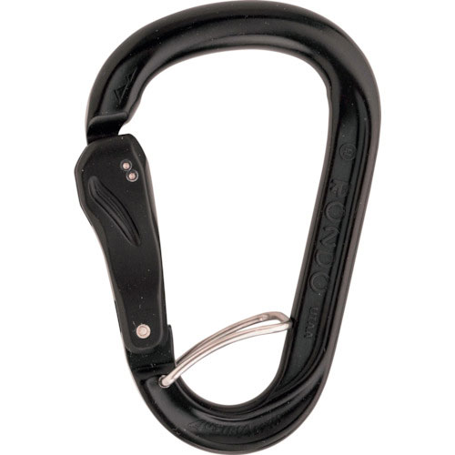 ＡＬＰＩＮ　カラビナ　ＨＭＳ　ＲＯＵＮＤ　スライドオートロックカラビナ（フック付き）ブラック＿