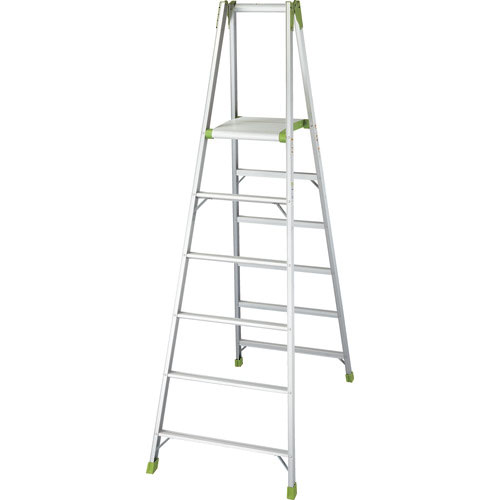 ハセガワ　アルミ合金製上枠付専用脚立　天板高さ１．７１ｍ＿