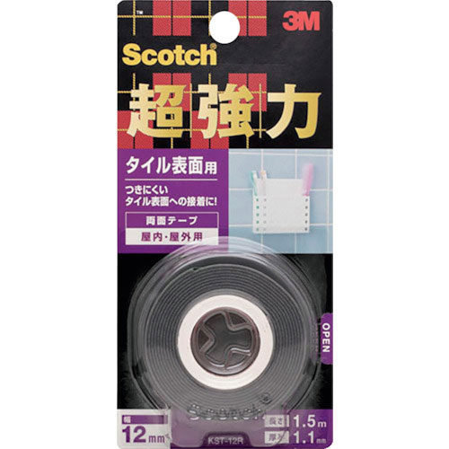 ３Ｍ　スコッチ　超強力両面テープ　タイル表面用　１２ｍｍ×１．５ｍ＿