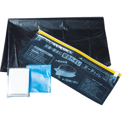 ＴＲＵＳＣＯ　持ち運び携帯トイレ　大・小兼用　３回分セット入＿