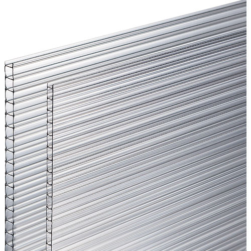 光　ポリカ中空ボード透明　２枚入り　９００×９００×４ｍｍ（箱入）＿