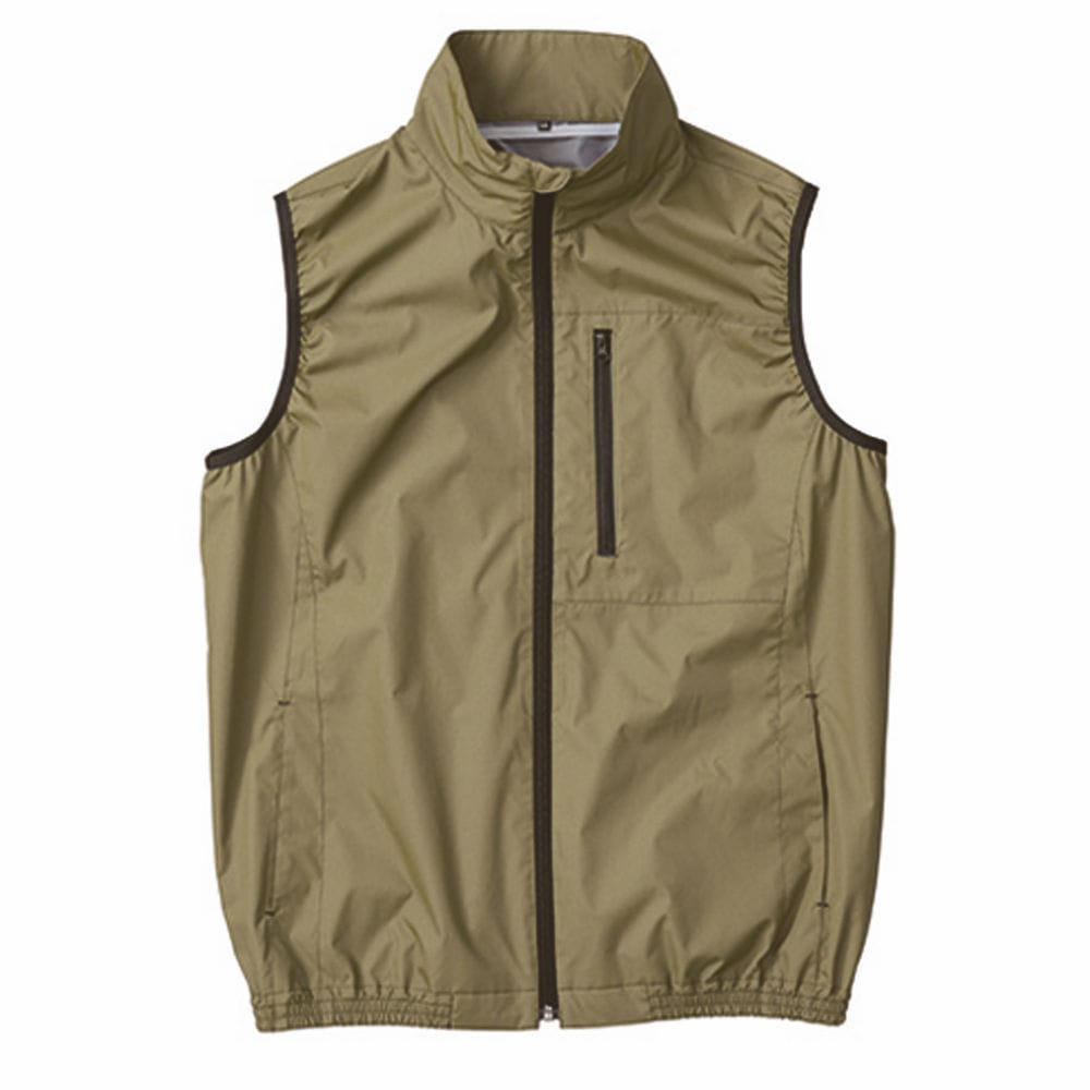 空調服　遮熱タチエリ空調ベスト　カーキグリーン　Ｌ＿