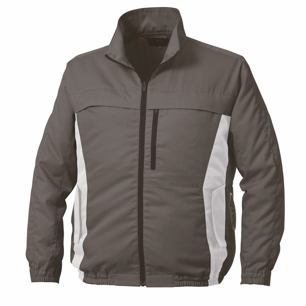 空調服　空調服　長袖ブルゾン（エプロン付き）　チャコールグレー　Ｌ＿