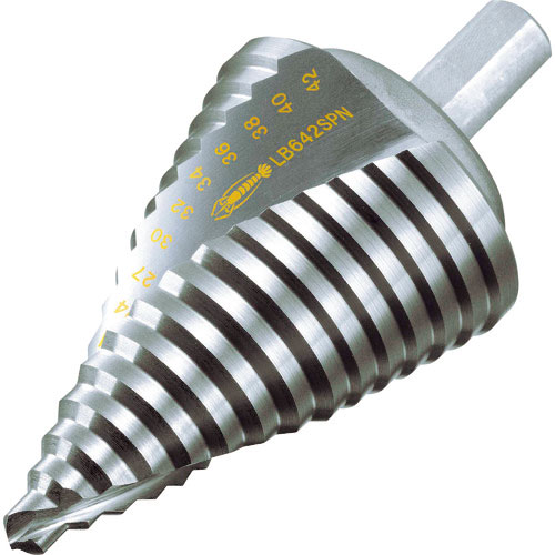 エビ　スパイラルステージドリル　ノンコーティング　１５段　六角軸　６－４２＿