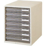 プラス　１６０８０）レターケースＡ４　浅型７段　ＬＣ－１０７Ａ　ホワイト＿