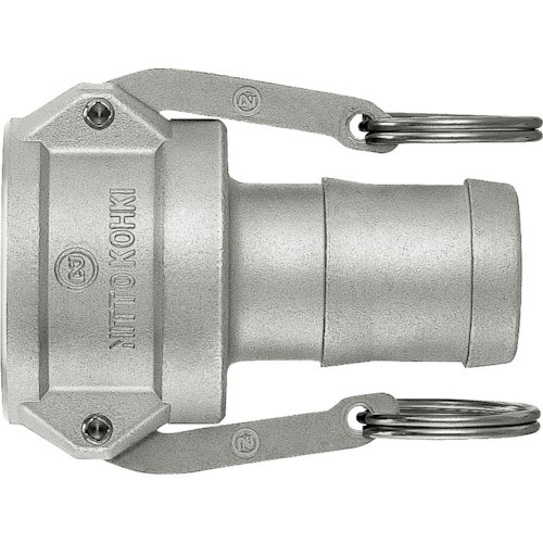 日東　レバーロックカプラ（ホース取付用）　適合ホースサイズ：１　１／２インチ（７９７８３）＿