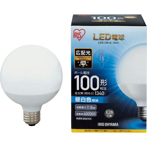 ＩＲＩＳ　ＬＥＤ電球　ボール電球タイプ　１００形相当　昼白色　１３４０ｌｍ＿