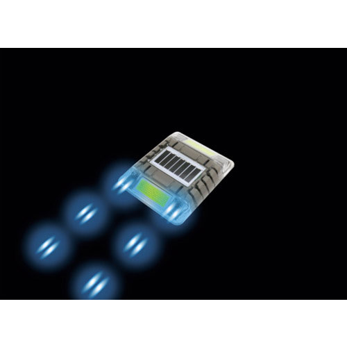 キャットアイ　ルミナスアイ・マイティＣ　長寿命型ソーラー式点滅　片面　青＿