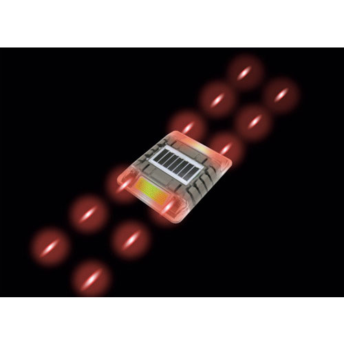 キャットアイ　ルミナスアイ・マイティＣ　長寿命型ソーラー式点滅　両面　赤＿