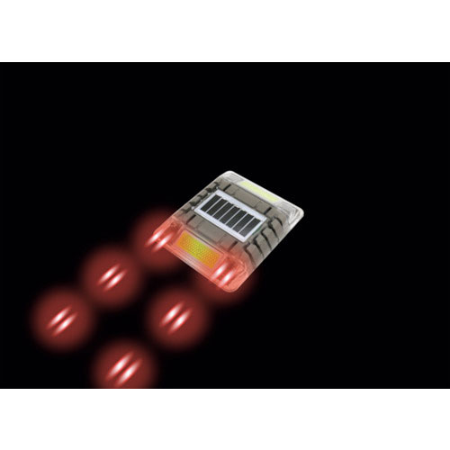 キャットアイ　ルミナスアイ・マイティＣ　長寿命型ソーラー式点滅　片面　赤＿