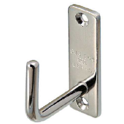 水本　ステンレス　ロングアイフック　２４ｍｍ×８０ｍｍ　使用荷重０．１６ｋＮ＿