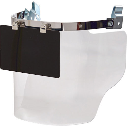 ＴＲＵＳＣＯ　ヘルメット取付型大型防災面　クリア（前面プレートあり）＿