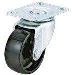 ユーエイ　プレート式キャスター自在車５０径ナイロン車輪＿