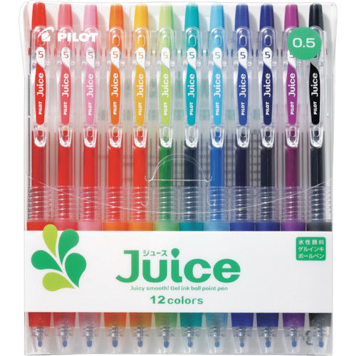 パイロット　ゲルインキボールペン　ジュース０．５　１２色セット＿