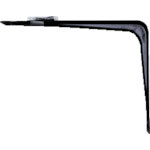 Ｋ．Ｇ．Ｙ　Ｌ型棚受　１００×１２５　黒　＿